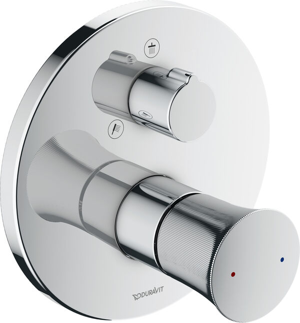 Bademischer-Endmontageset Duravit White Tulip verchromt image number 0