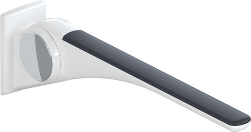 St&uuml;tzklappgriff Hewi LifeSystem Basic Signalweiss gl&auml;nzend Griffpad Anthrazit matt
