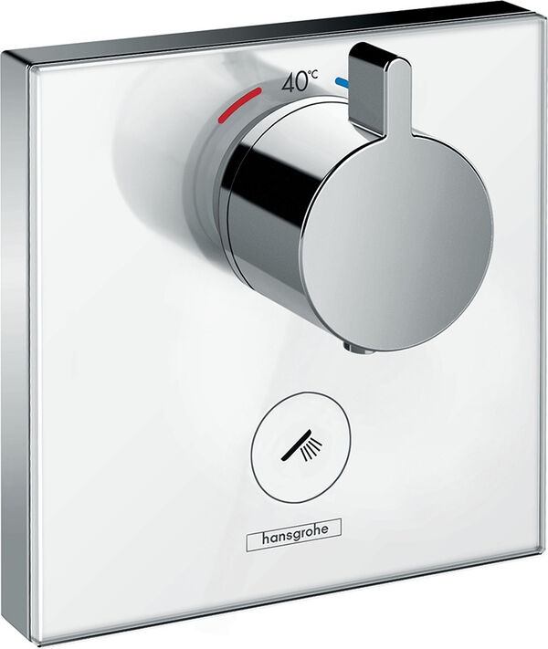 Système de douche Hansgrohe Shower Select-verre chromé-blanc image number 0