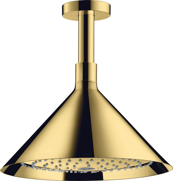 Pomme de douche Axor Front 240 &frac12;" avec effet pluie Polished gold optic image number 0