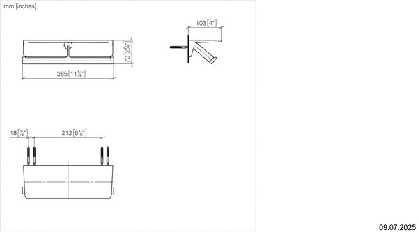 Porte-papier Dornbracht Imo Or clair bross&eacute; image number 1