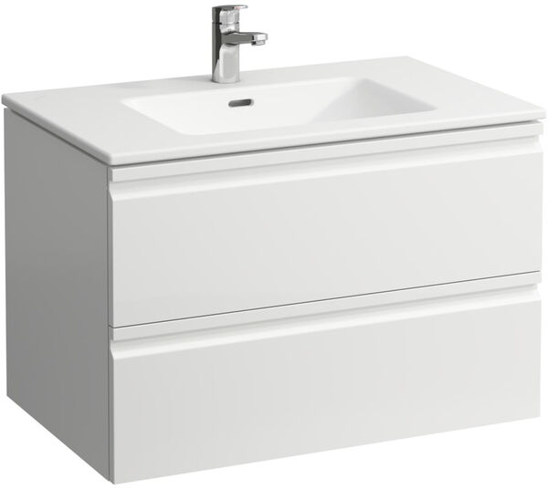 Waschtischkombination Laufen Pro S 80 x 50 cm Weiss hochglanz image number 0