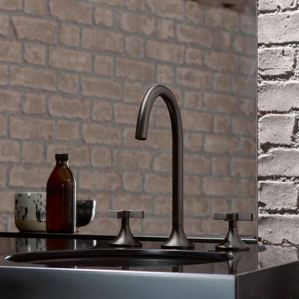 Batteria a 3-fori Dornbracht Vaia Ottone spazzolato image number 1