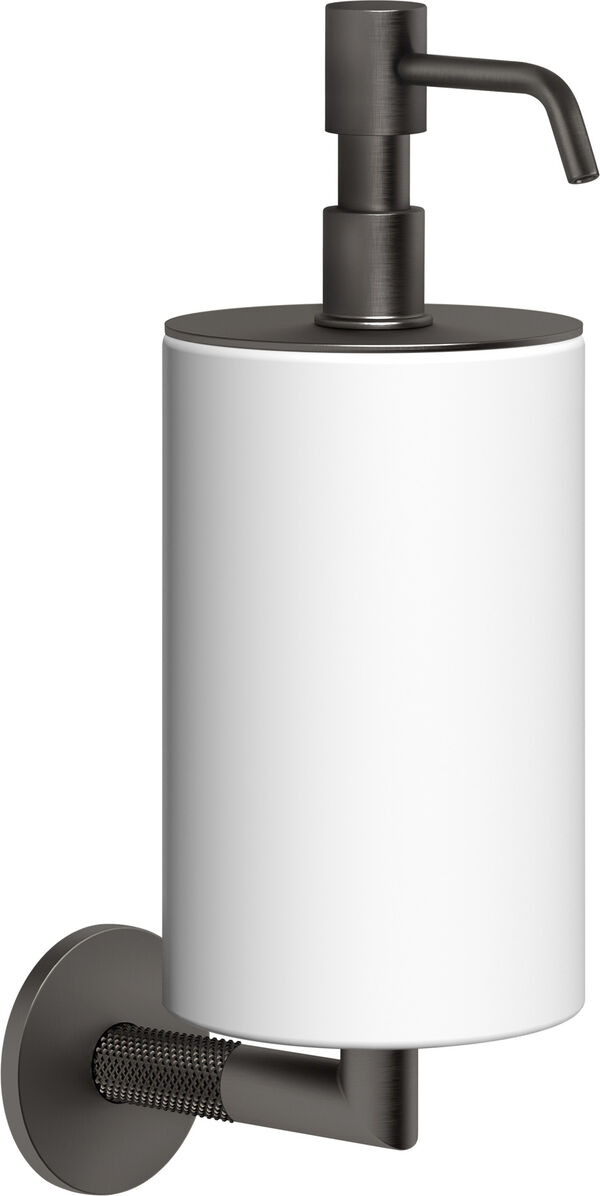 Distributeur de savon Gessi Anello Black metal brushed image number 0