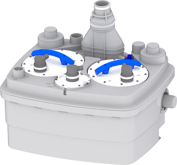 Hebeanlage Sanicubic 2 GR S Pro Smart BL, zum Einbau in Ein- und Mehr- familienhäusern image number 0