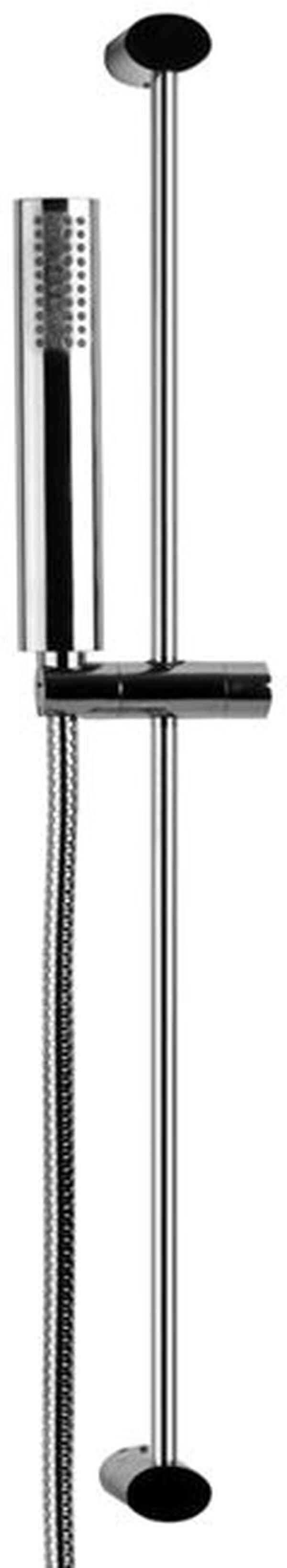 Guarnizione da doccia Ovale asta 62.6 cm, doccia a mano supporto girevole tubo flessibile 150 cm image number 0