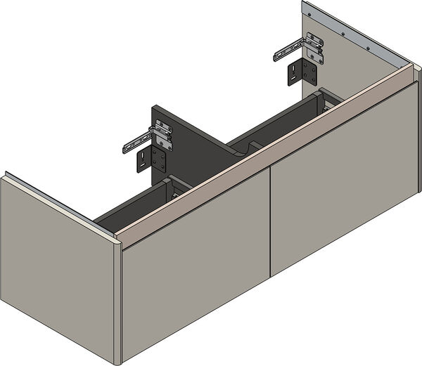Meuble sous-lavabo Alterna pro S Walnut predazzo image number 0