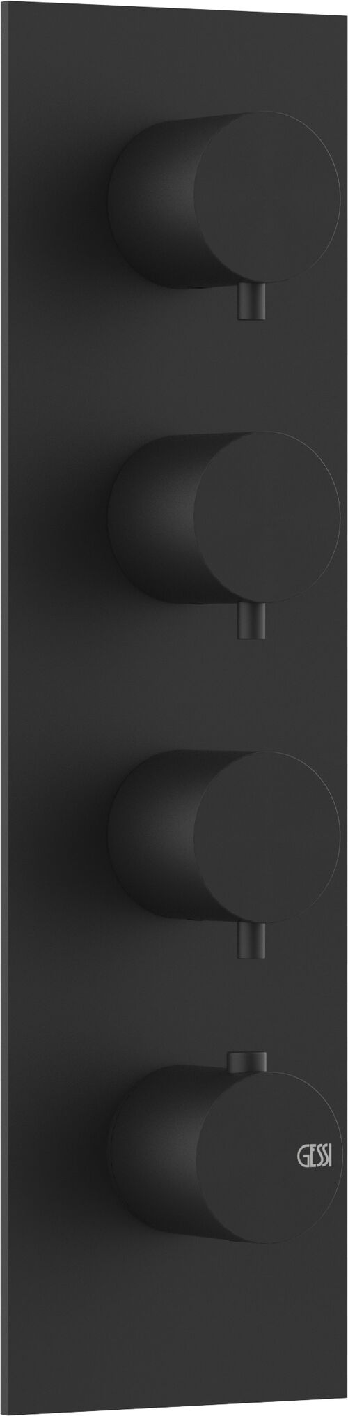 Bade- und Duschmischer Endmontageset Gessi 316 Schwarz matt