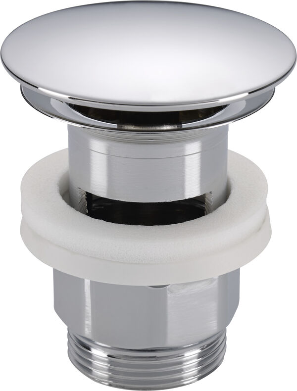 Piletta con placca, per lavabi in ceramica con troppopieno image number 0