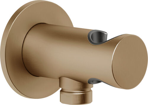 Curva murale Gessi ½" Warm steel brushed