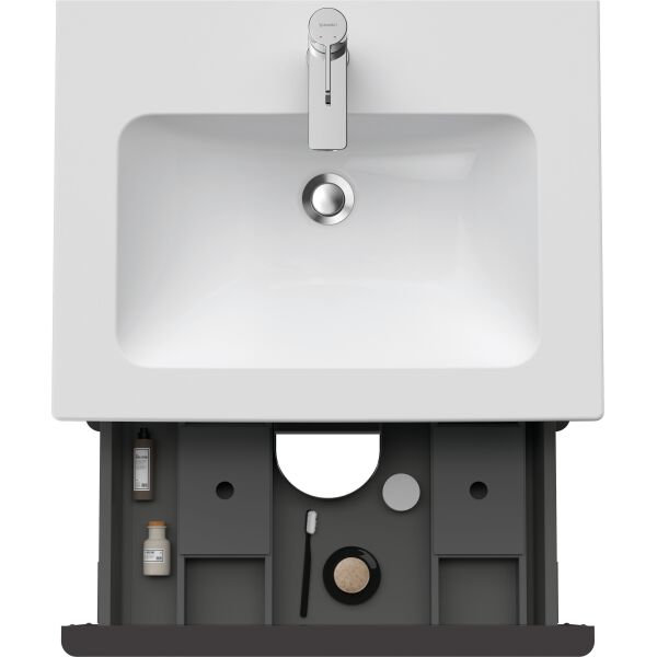 Meuble sous-lavabo Duravit D-Neo Graphite mat image number 4
