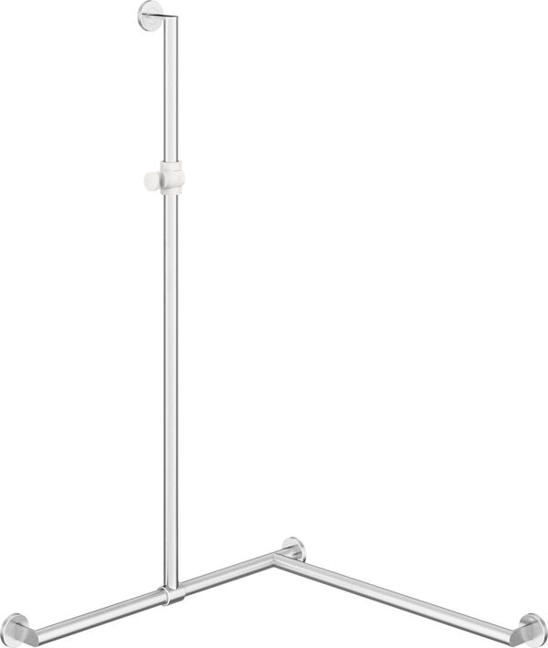 Barre d'appui d'angle Hewi 900 acier inoxydable mat image number 0