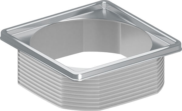 Aufsatzrahmen Dallmer TS 10 zu Bodenablauf TistoPlan für Roste 90 x 90 mm Edelstahl image number 0