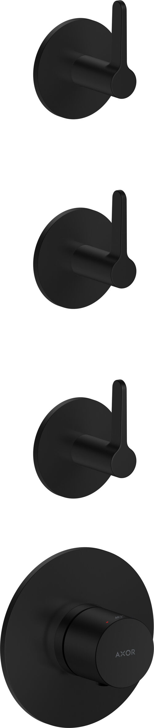 Duschsystem Axor One Schwarz matt