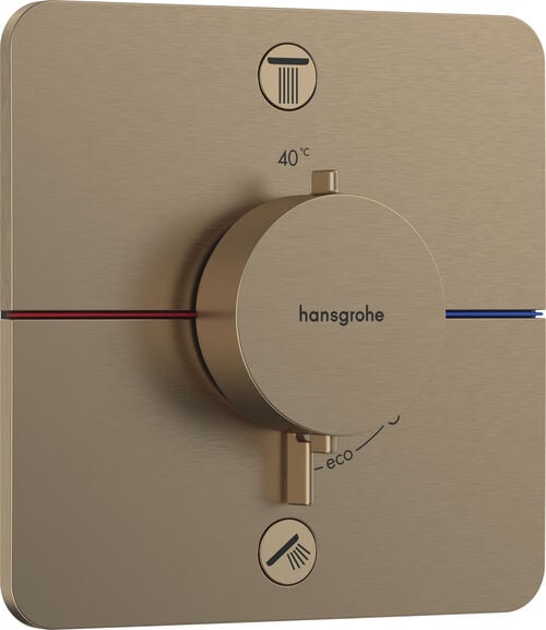 Syst&egrave;me de douche Hansgrohe Shower Select Comfort Q Brushed bronze