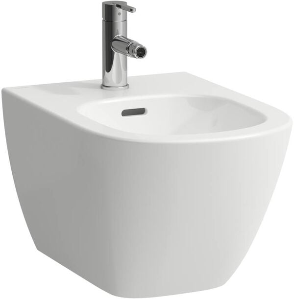 Bidet sospeso Laufen Lua, 52, con foro per rubinetteria, con troppopieno, fissaggio nascosto, image number 0