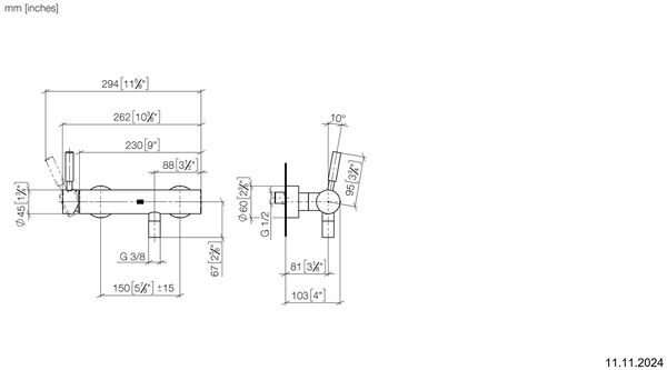 Duschenmischer Dornbracht Edition Pro ½" verchromt image number 1