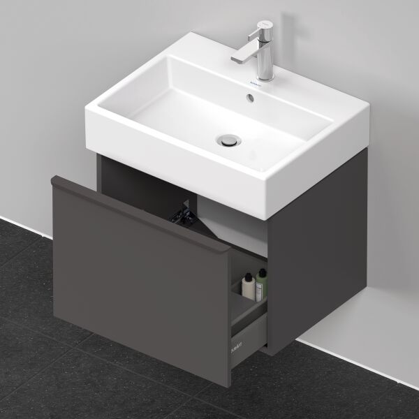 Armadio sottolavabo Duravit D-Neo grafite opaco image number 3