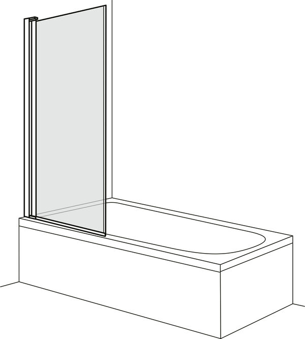 Falttrennwand Duscholux Optima 6 silbereloxiert Echtglas klar image number 0