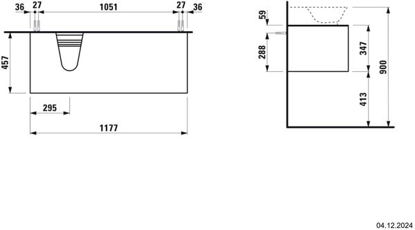 Waschtischm&ouml;bel Laufen New Classic Weiss hochglanz image number 1