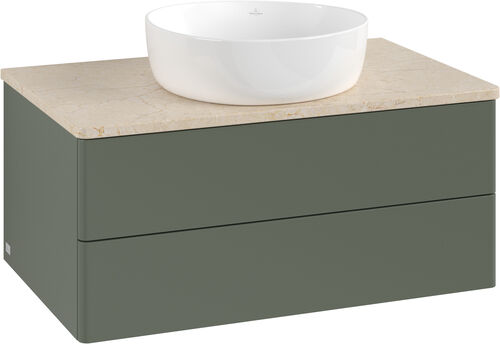 Waschtischm&ouml;bel Villeroy & Boch Antao Leaf green matt