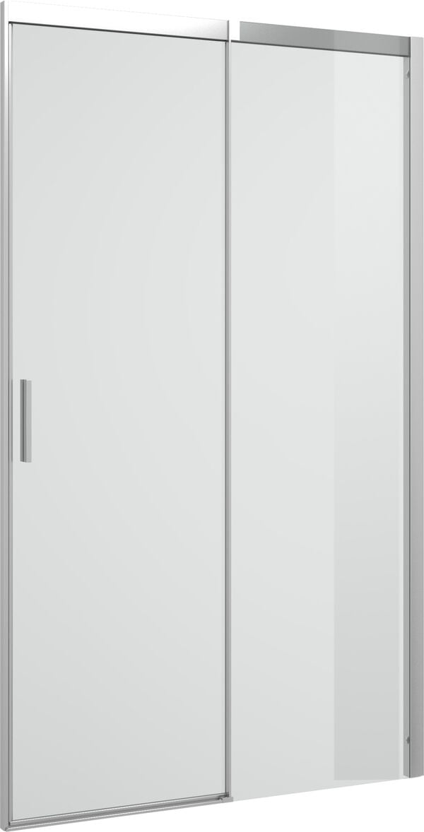 Porte coulissante Alterna costa, pour cloison latérale Silber hochglanzeloxiert Verre clair ProCare image number 0