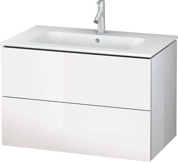 Waschtischmöbel L-Cube weiss hochglanz image number 0