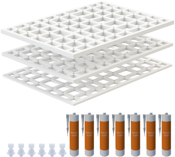 &Eacute;l&eacute;ment de sous-construction Schedel quadroU en trois parties image number 0