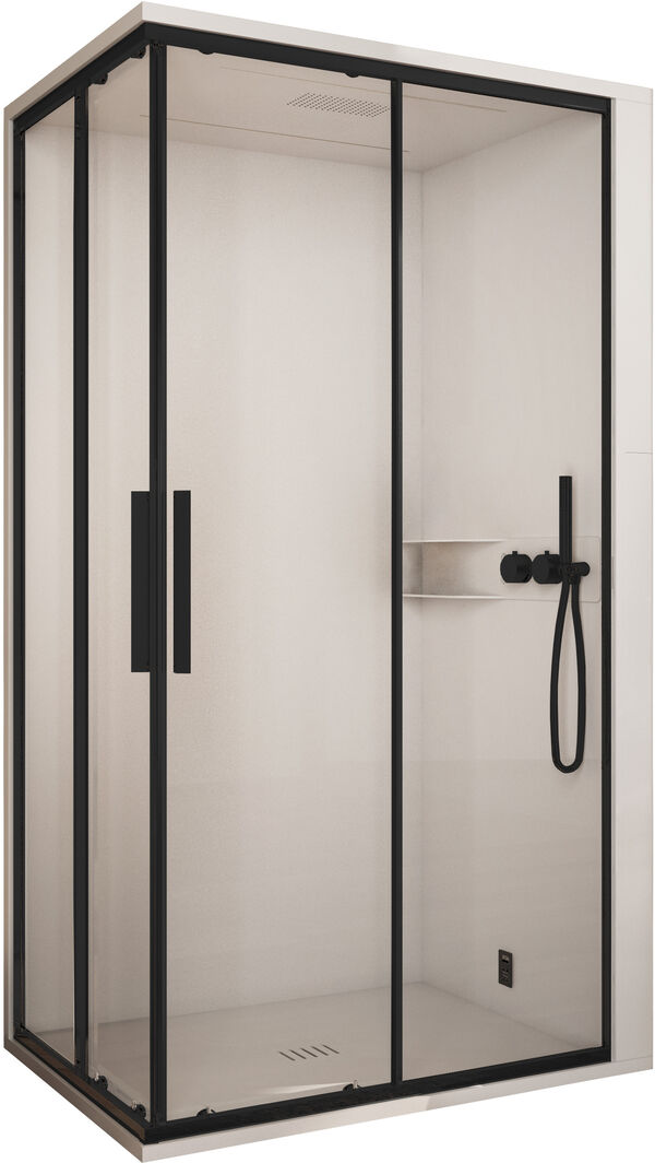 Douche &agrave; vapeur Ronal Skyfall Shower Noir mat image number 0