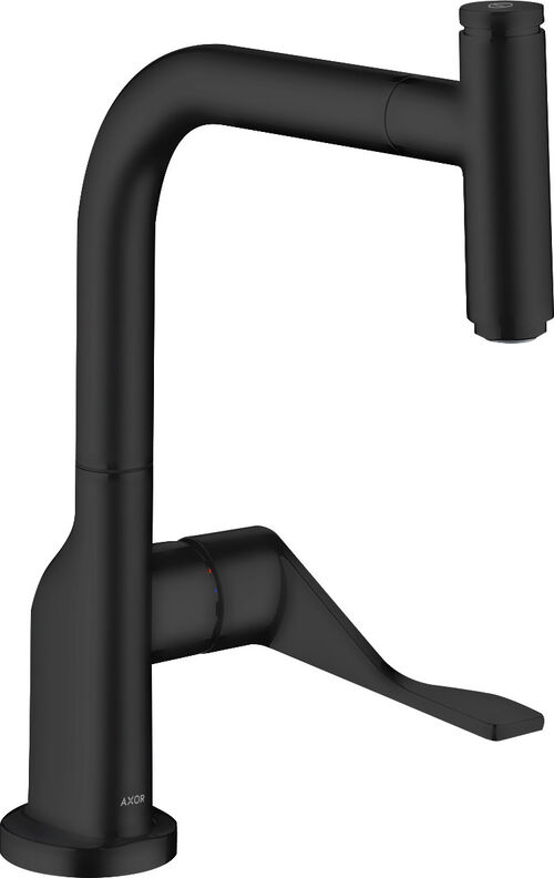Spültischmischer Axor Citterio Select schwarz matt