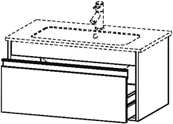 Armadio sottolavabo Duravit Ketho, larghezza 80 cm altezza 41 cm profondità 47,5 cm image number 0