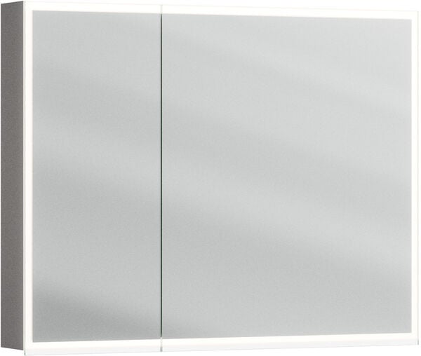 Armoire de toilette Alterna luuna LED plus avec &eacute;clairage inf&eacute;rieur/sup&eacute;rieur Titanio doha Couleur de lumi&egrave;re r&eacute;glable en continu 2700-6500 K image number 0