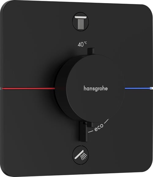 Syst&egrave;me de douche Hansgrohe Shower Select Comfort Q Noir mat