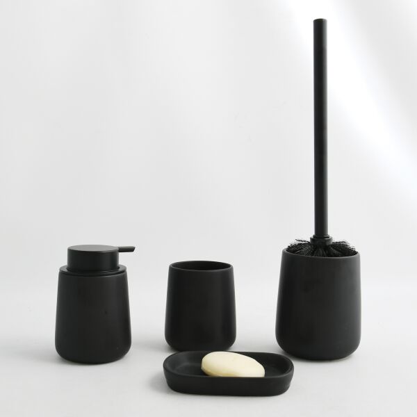 Tasse à dents Spirella Maonie noir mat image number 1
