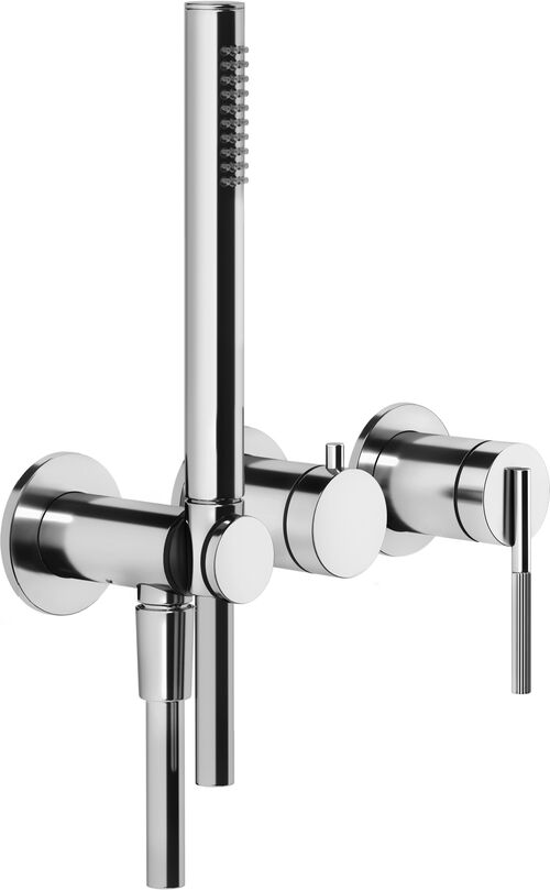 Wannenwandbatterie-Endmontageset Gessi Ingranaggio Verchromt