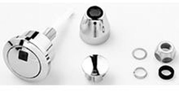 Poussoir &agrave; 2 quantit&eacute;es pour r&eacute;servoir de chasse Laufen Chrom&eacute; image number 0