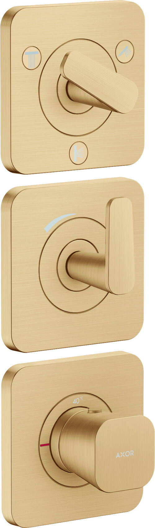 Duschsystem Axor Citterio C Brushed bronze Standard