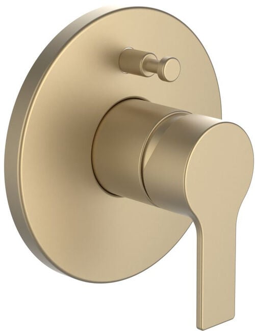 Miscelatore da bagno-set di montaggio Laufen Swisstap oro opaco pallido PVD
