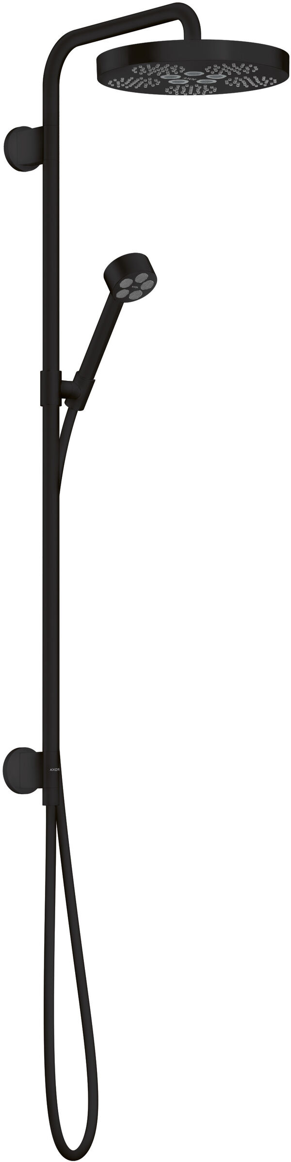 Showerpipe Axor One, ½" schwarz matt image number 0
