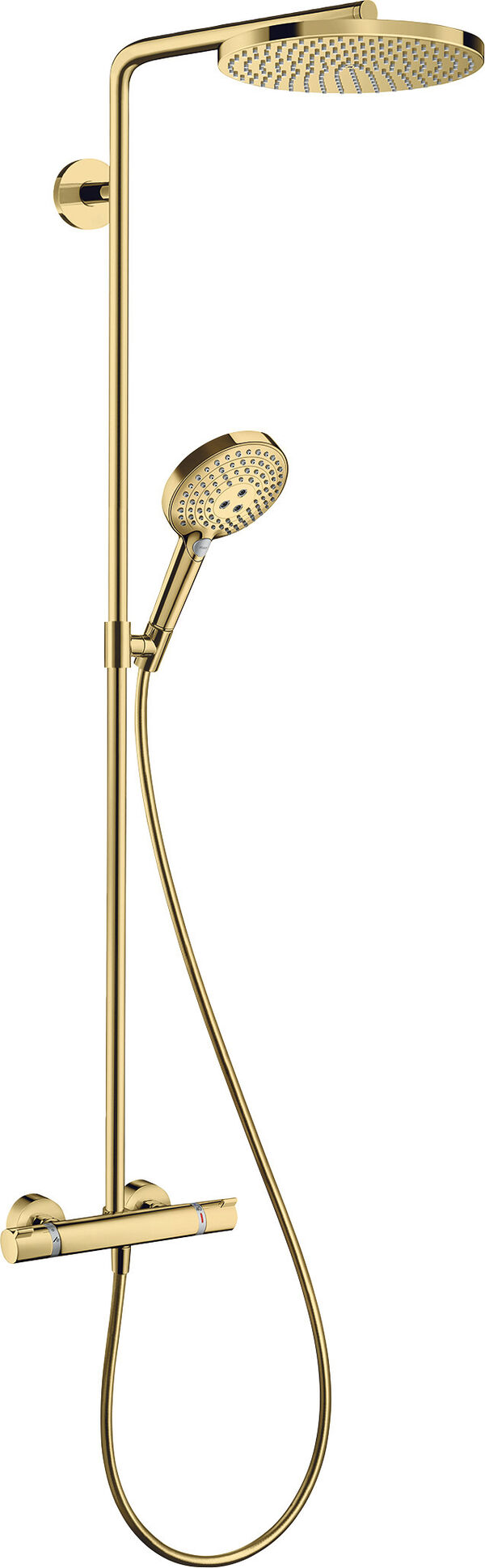 Showerpipe Hansgrohe Raindance S 240 Powder Rain Eco Smart+ Polished gold optic image number 0