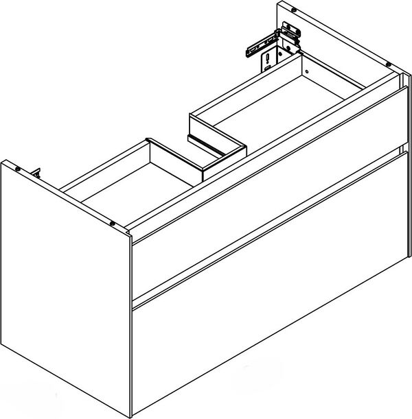 Armadio sottolavabo Alterna dinea plus, larghezza 98,4 cm, altezza 55 cm, profondità 45,1 cm, 2 image number 0