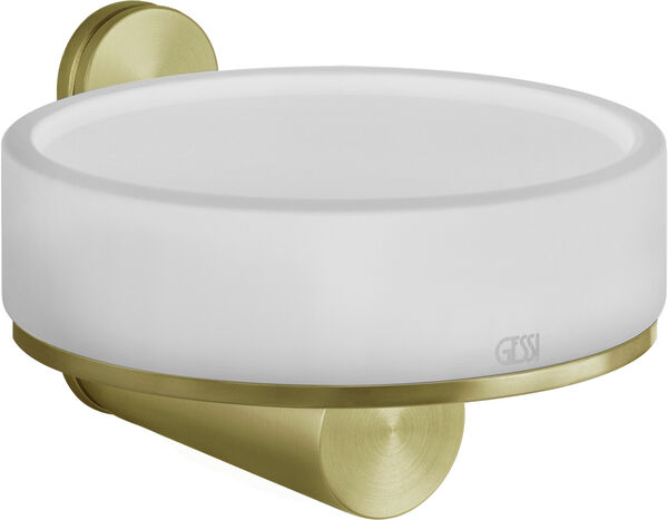 Portasapone Gessi 316, bacinella in corian satinato bianco, modello a parete image number 0