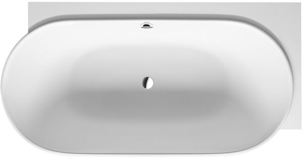 Baignoire Duravit Luv, angle à droite blanc mat image number 0