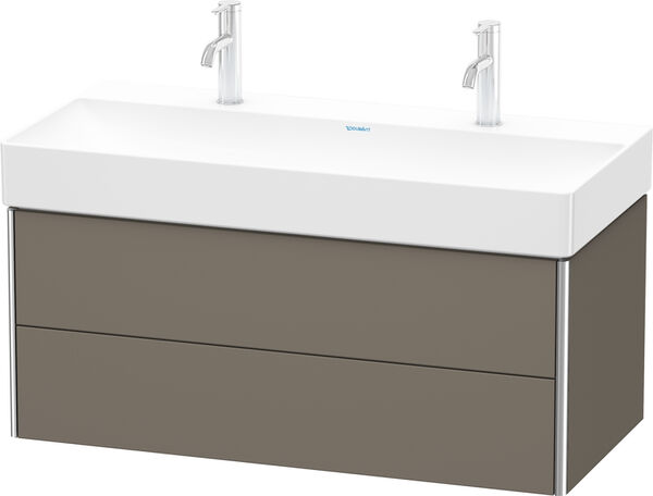 Meuble sous-lavabo Duravit XSquare Flannel grey satin&eacute; mat image number 0