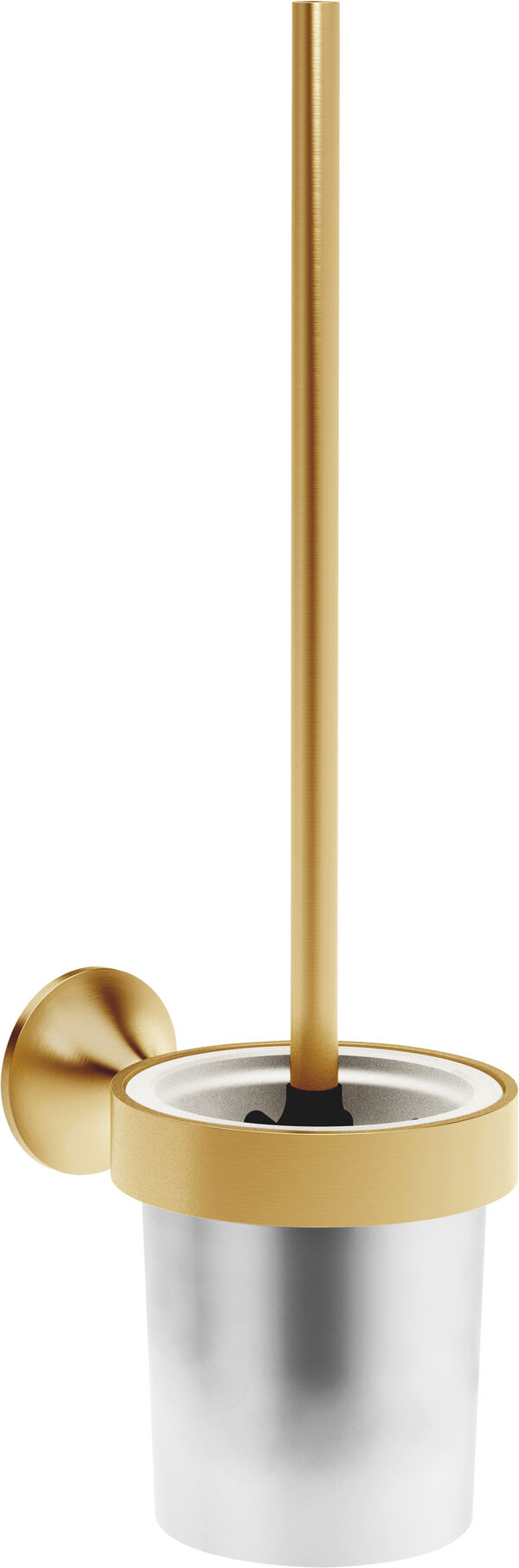 Portaspazzola Dornbracht Vaia, modello a parete, bacinella in cristallo opaco image number 0