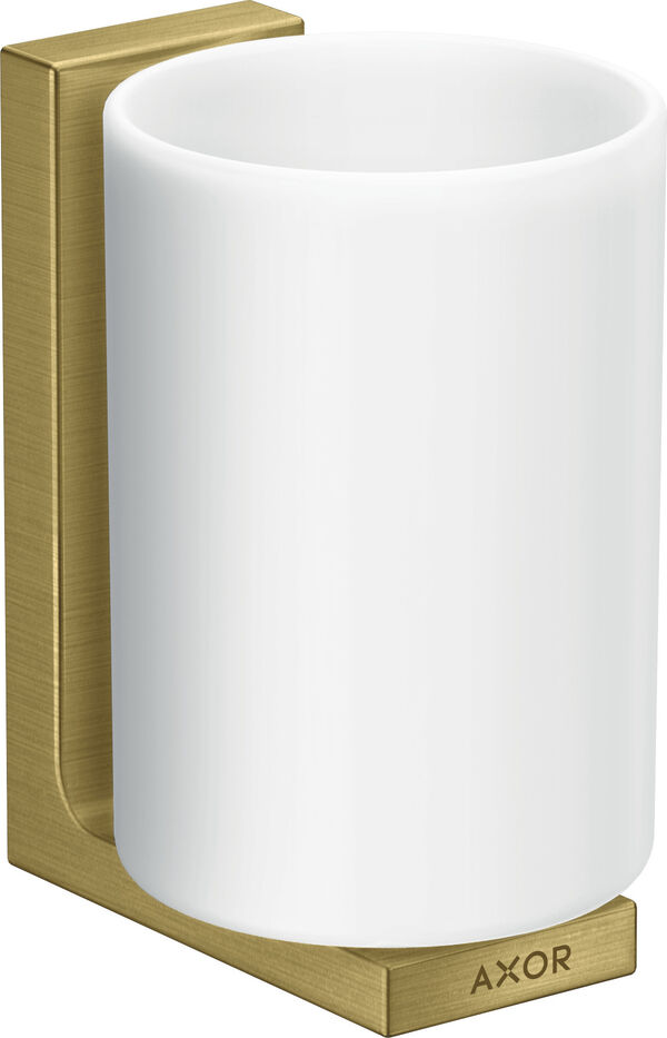 Zahnbecher Axor Universal Rectangular Brushed brass image number 0