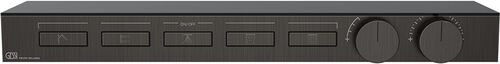 Syst&egrave;me de douche-set de montage final Gessi HI-FI Shelf Black metal brushed