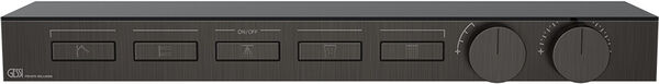 Sistema da doccia-set di montaggio finale Gessi HI-FI Shelf, modulo per termostato &frac12;", 640 x 64 mm image number 0