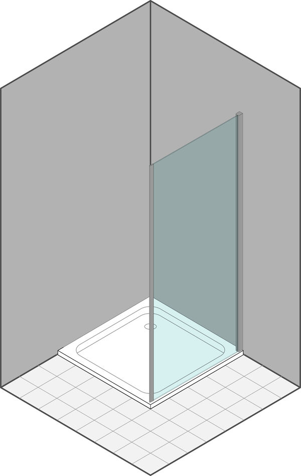 Paroi lat&eacute;rale Duka Multi-S 4000 new Noir mat Verre clair ProCare image number 0