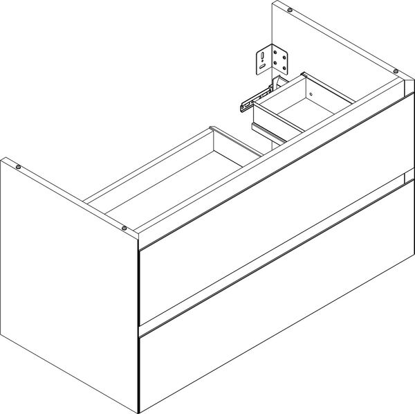 Meuble sous-lavabo Alterna zero plus Ch&ecirc;ne naturale image number 0